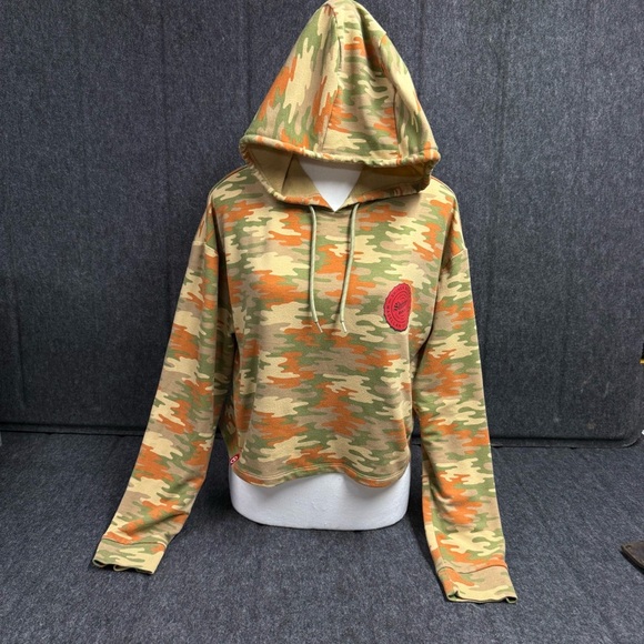 Magellan Shiner Bock collaboration Camouflage Hoodie with Orange Accents - Picture 1 of 5